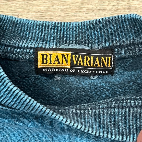 🔥ULTRA RARE🔥 90s Bian Variani Crewneck - Size XL - Retro Canadian Fashion - Picture 2 of 4